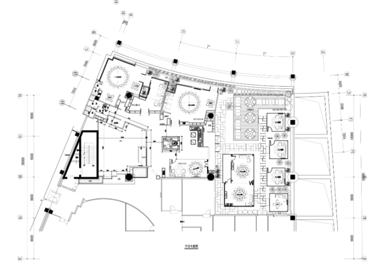 某茶餐厅混搭风格室内设计施工图（含效果图）